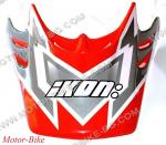 КОЗИРКА ЗА ШЛЕМ КРОСОВ IKON УНИВЕРСАЛНА ОРАНЖЕВО-СИВА-3